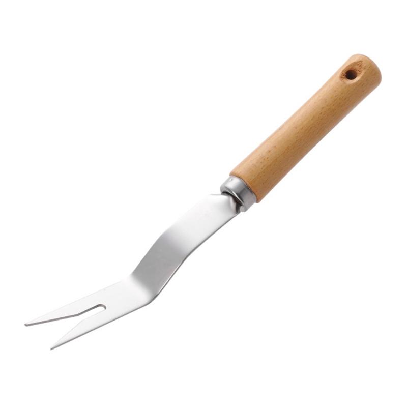 Strumento per estrarre le erbacce con impugnatura ergonomica Dispositivo per diserbo con testa a forma di V in acciaio inossidabile Strumento per diserbo manuale da giardino Regalo di giardinaggio