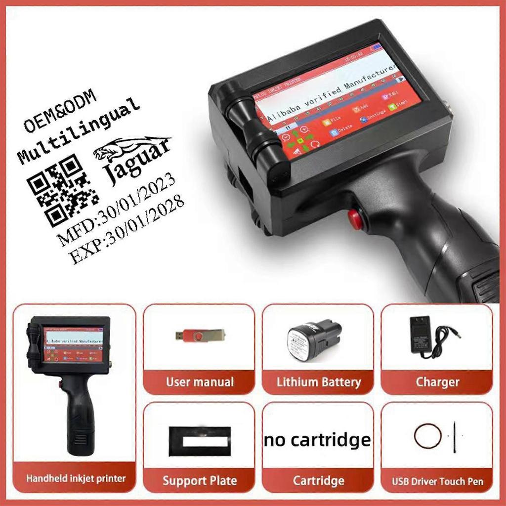 QR Bar Code Expiry Date Logo Label Portable Mini Handheld Thermal Inkjet Printer Fg