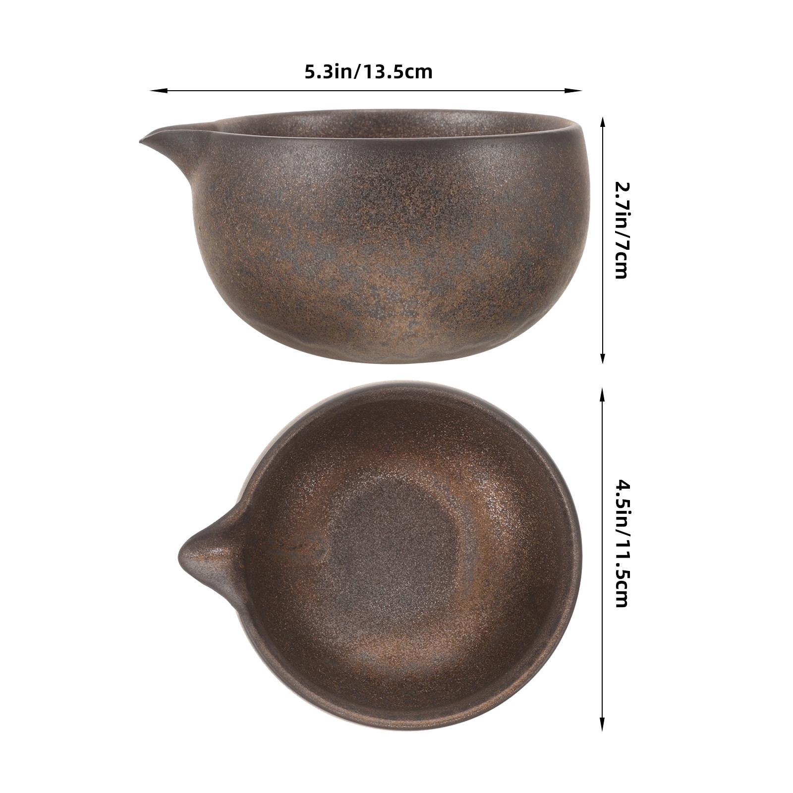 Ceramic Japanese Matcha Bowl with Spout Traditional Tea Ceremony Cup Authentic Tea Drinking Experience Matcha Bowl other