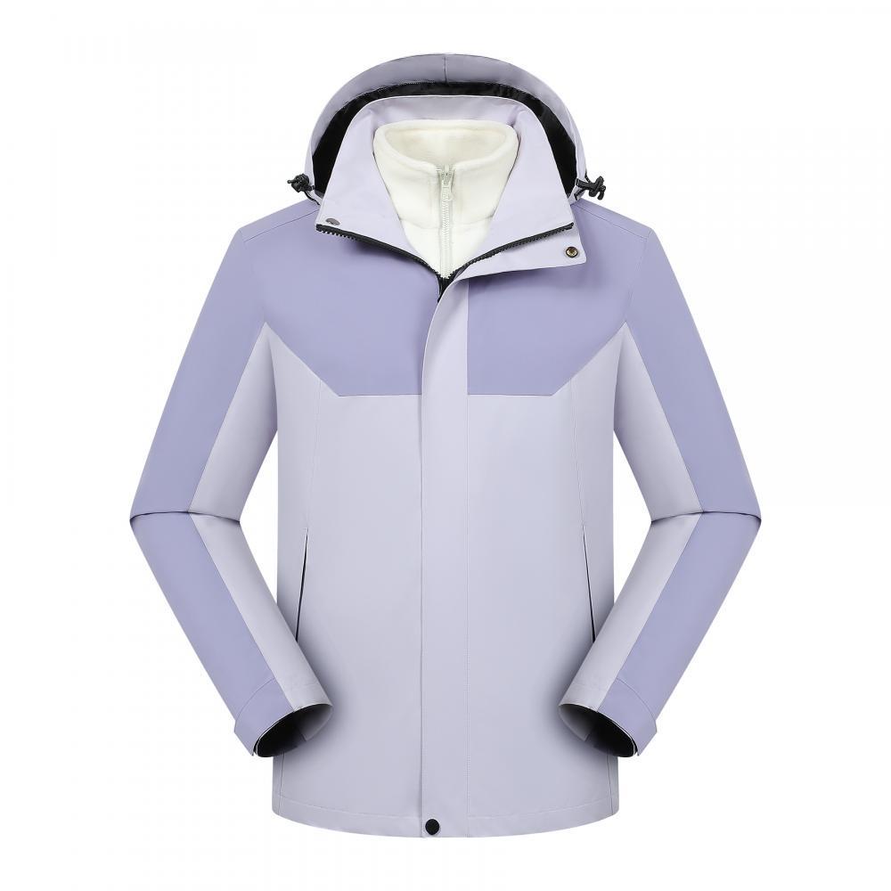 Thickened 3-in-1 Workwear Mountaineering Jacket with Custom Embroidery Logo for Winter 4S Shop Enterprise Culture.