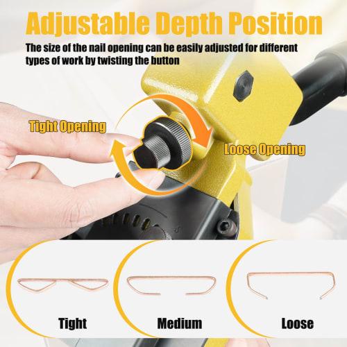 HB3518 Manual Carton Closing Stapler, 16 Gauge 1-3/8 Inch Crown with 3/4 Inch Long Staples, Carton Stapler, Cardboard Carton Staple Gun for Closing Ca