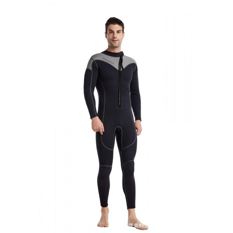 3mm Voll-/Kurzarm-Neoprenanzug Surfen Schnorcheln Freitauchen Warmwasser-Sportarten Herren Erwachsene