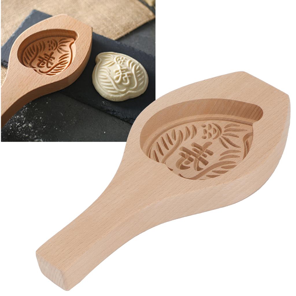 Wood Mooncake Mold DIY Cookies Fondant Cake Baking Mold Kitchen Decoration Tools