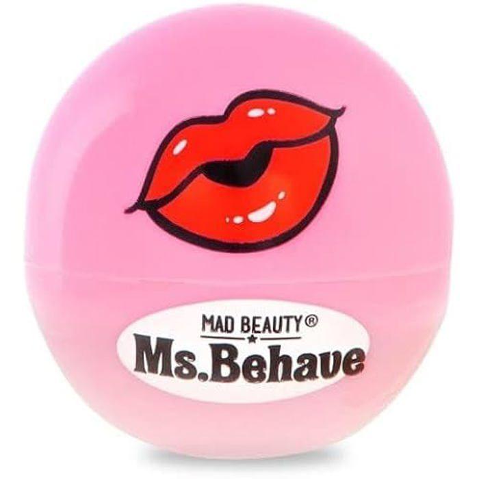 Baume à Lèvres Ms Behave Rumpy Pumpy - Lips Balm - MAD BEAUTY - Facile à appliquer - Rose - Soin des lèvres