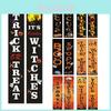 Exquisite Printed Halloween Couplet Banner High Quality Durable Party Decor