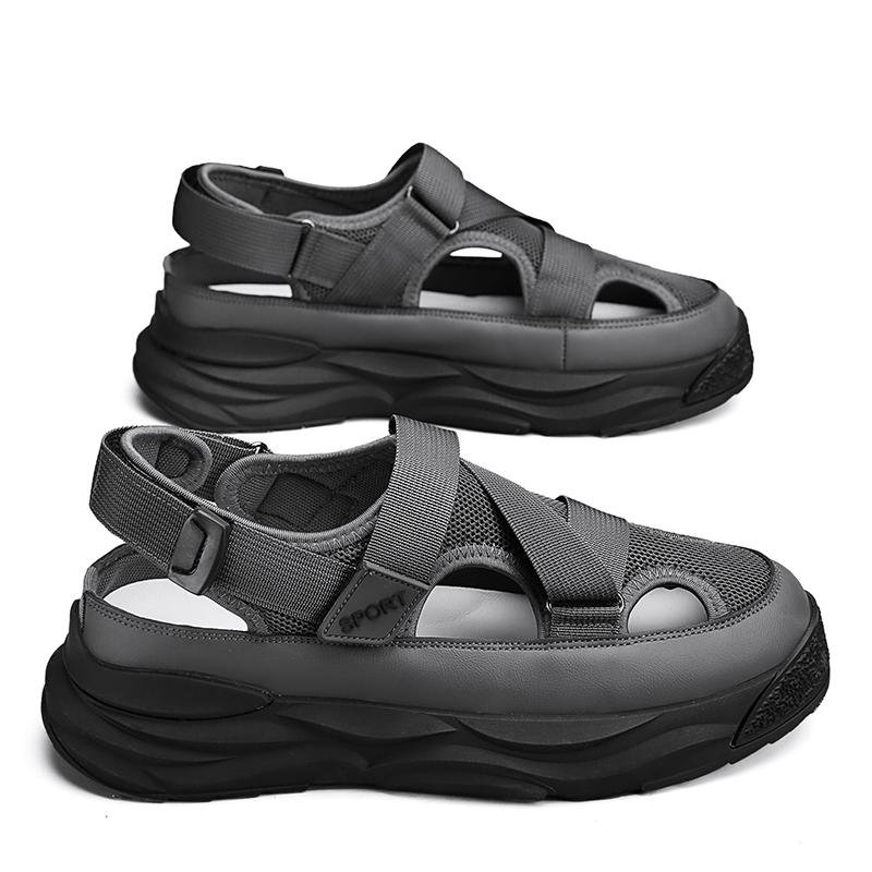 Nuove Scarpe Uomo Traspiranti Sottili Moda Sandali Casual Uomo Sandali da Spiaggia Antiscivolo Esterni Sandali Piattaforma da Uomo