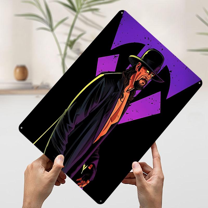 The Undertaker Printed Poster Customized Wall Art Retro Vintage Metal Tin Signs for Home Gaming Room Decoration Cozy House Decor
