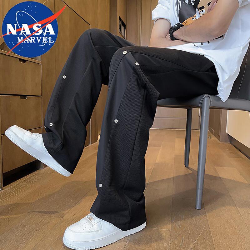 NASA MARVEL Men's Straight Fit Casual Trousers