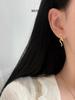 Musla Design Jewelry For Women Snake Shaped Hoop Earrings 925 Sterling Silver Earrings Zircon Fashion Stud Earrings