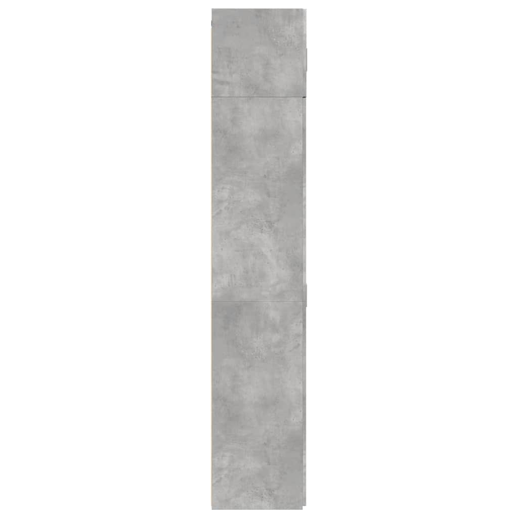 Vidaxl Cabinet, Concrete Grey, 70X42.5X225 Cm, Wood-Based Material