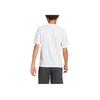 adidas Striped Round Neck Logo Short Sleeve T-Shirt Kids Tops White JI5460