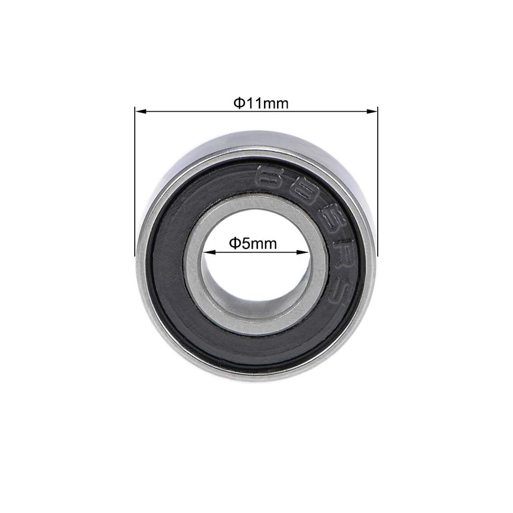 uxcell 685-2RS Deep Groove Ball Bearings, 0.2 inch (5 mm), Inner Diameter 0.4 inch