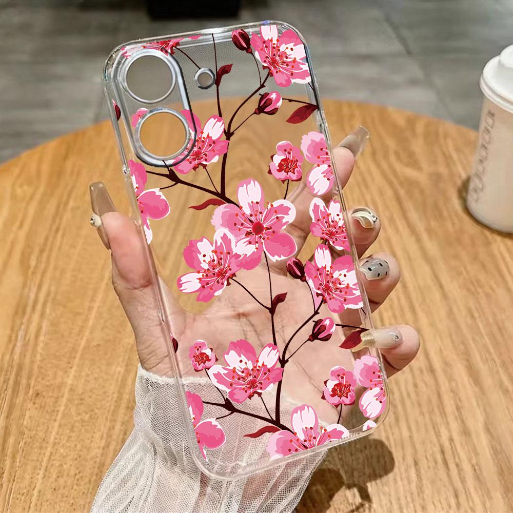 Romantic White Lace Phone Case For Xiaomi Redmi 13C 13 Note 13 12 11 10 8 Pro 10 9C 9A 10C 12C Flower Clear Transparent Cover