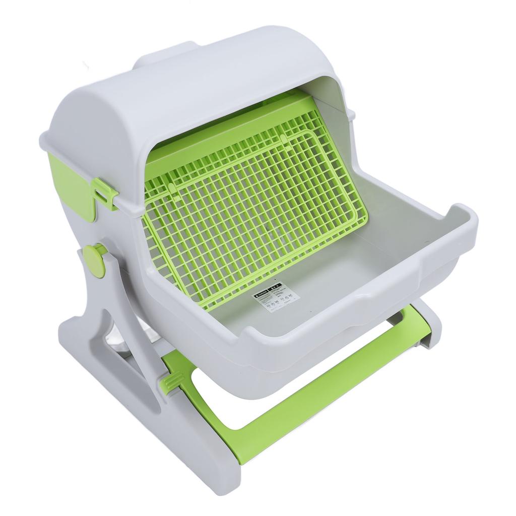 Self Cleaning Cat Litter Box PP Plastic Easy Assembly Tipping Bucket Style Semi Automatic Large