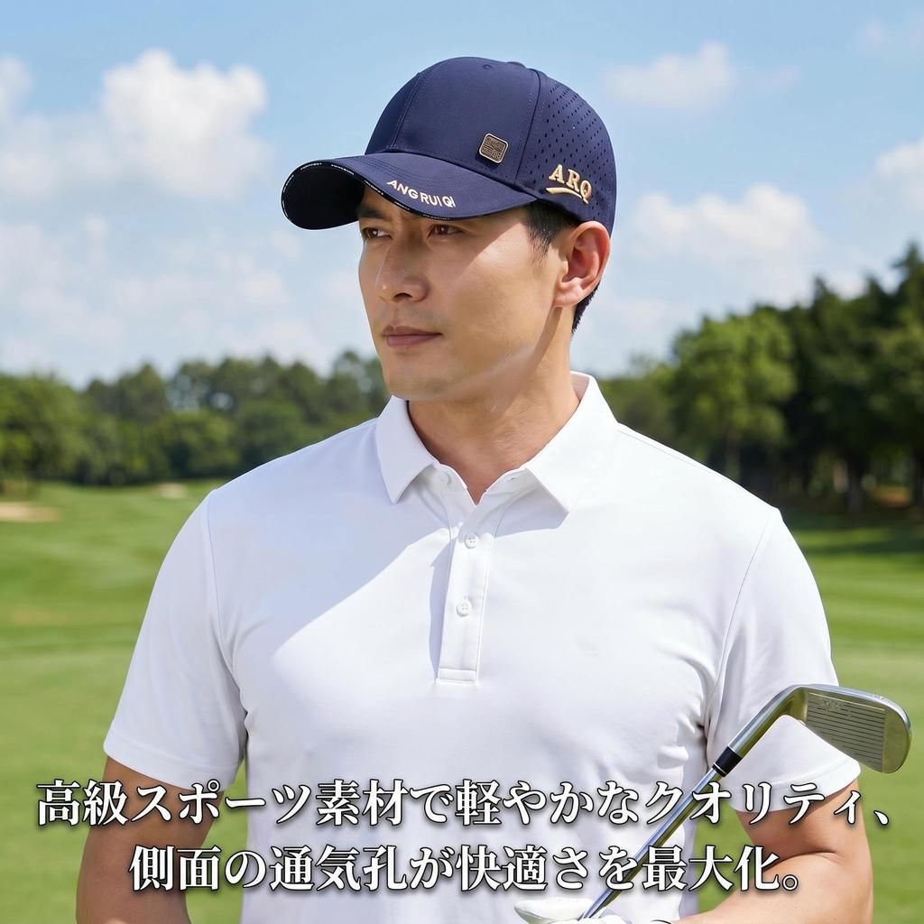 Mesh Golf Summer Baseball Deep Large Breathable [Xsfirecow] Cap, Men's Cap, Fit, Size, (White Beige)
