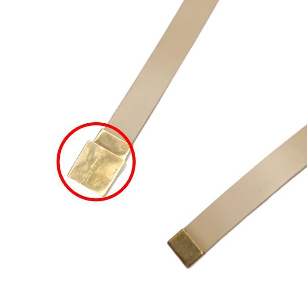 LOUIS VUITTON Saintur belt Leather beige Women LB0021 Used