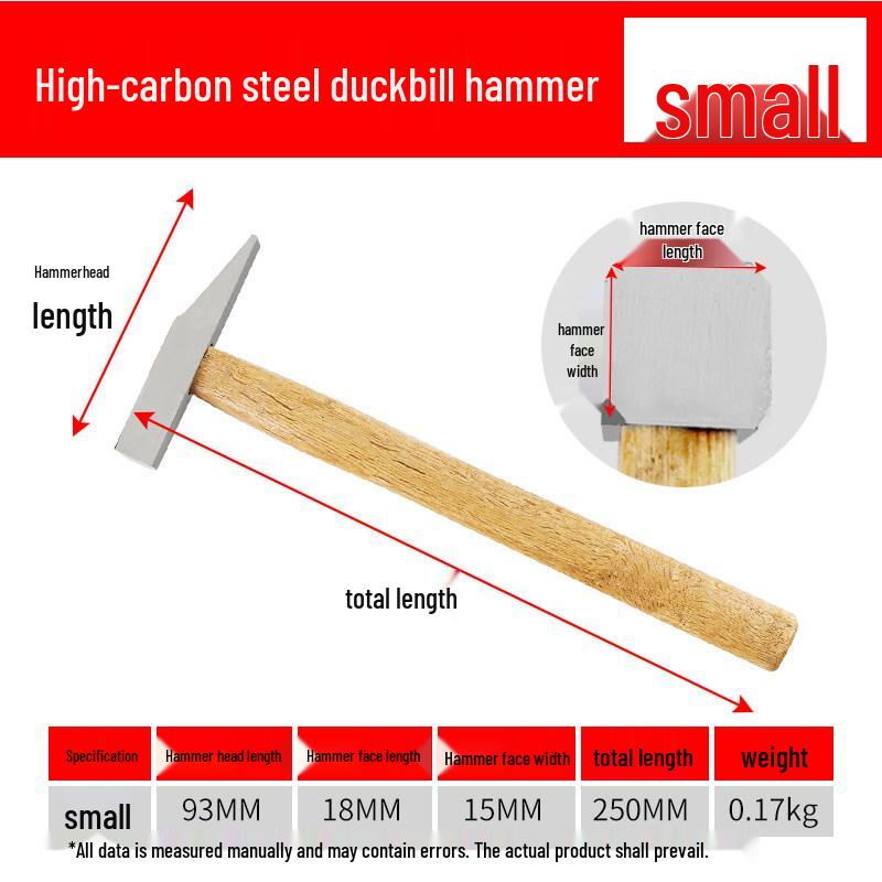 Mini Steel Claw Hammer with Nail Puller - Ideal for Woodworking & Household Use