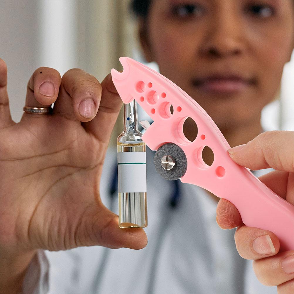 1 Sett Ampulleflaskeåpner Gjenbrukbar Medisinsk Glasskutterverktøy For Sykepleiere Bærbar Enhet Glassampulleåpner
