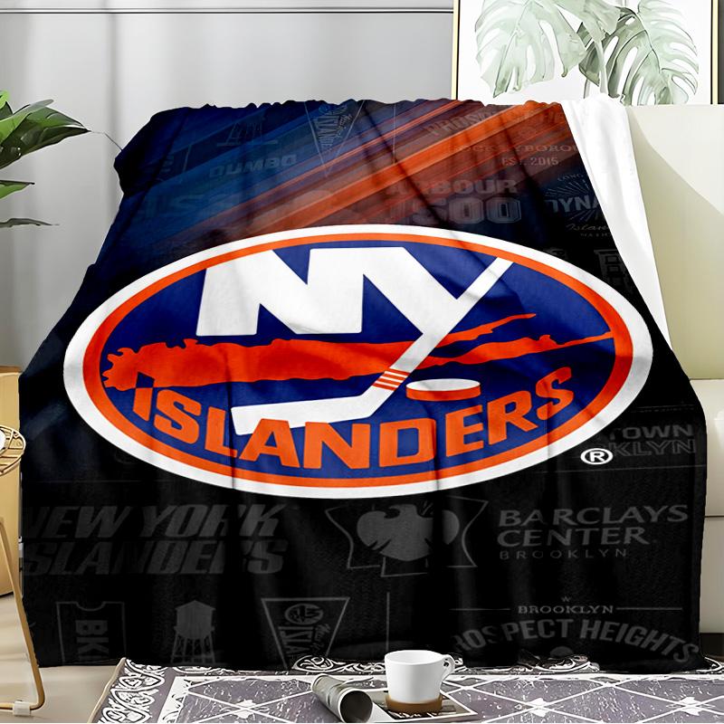 Ny Islanders Pride Blanket Flannel Throw for Sofa, Indoor, Camping, Living Room, Office, Chair, And Bed Soft Birthday Gift