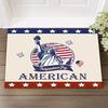 Patriotic 4th of July Independence Day Doormat Welcome Mat Entrance Floor Mat Patriotic Holiday Home Decorations