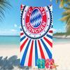 Beach Towel with FC Bayern München logo Pattern - soft,absorbent,machine washable Lightweight&Modern,swimming,Travel Essentials