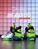 New children's button-down basketball shoes, mesh fly knitted basketball sneakers, combat boots, high-top shoes, boys' sneakers, big boys