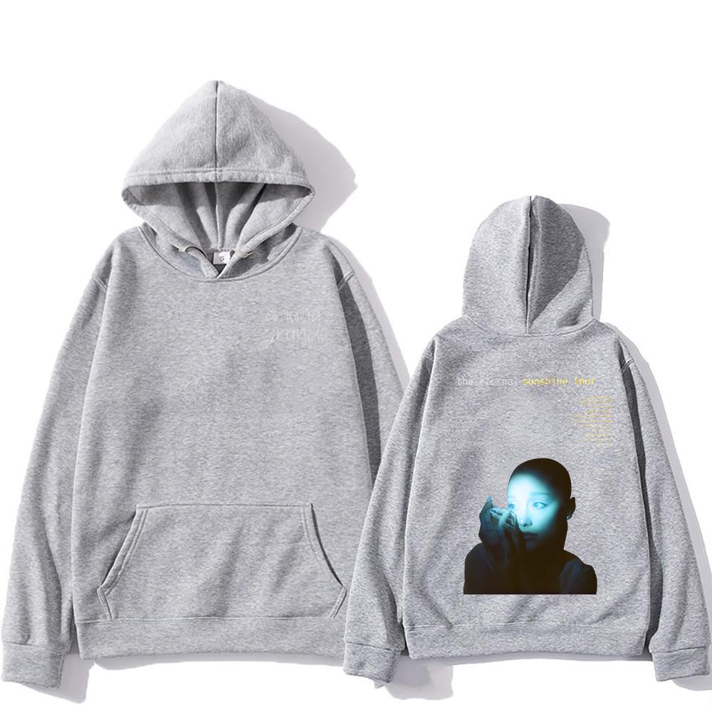 Ariana Grande Eternal Sunshine Tour Men Plus-size Hooded Sweatshirt Retro Fashion Casual Loose Street Autumn Winter Sweatshirt