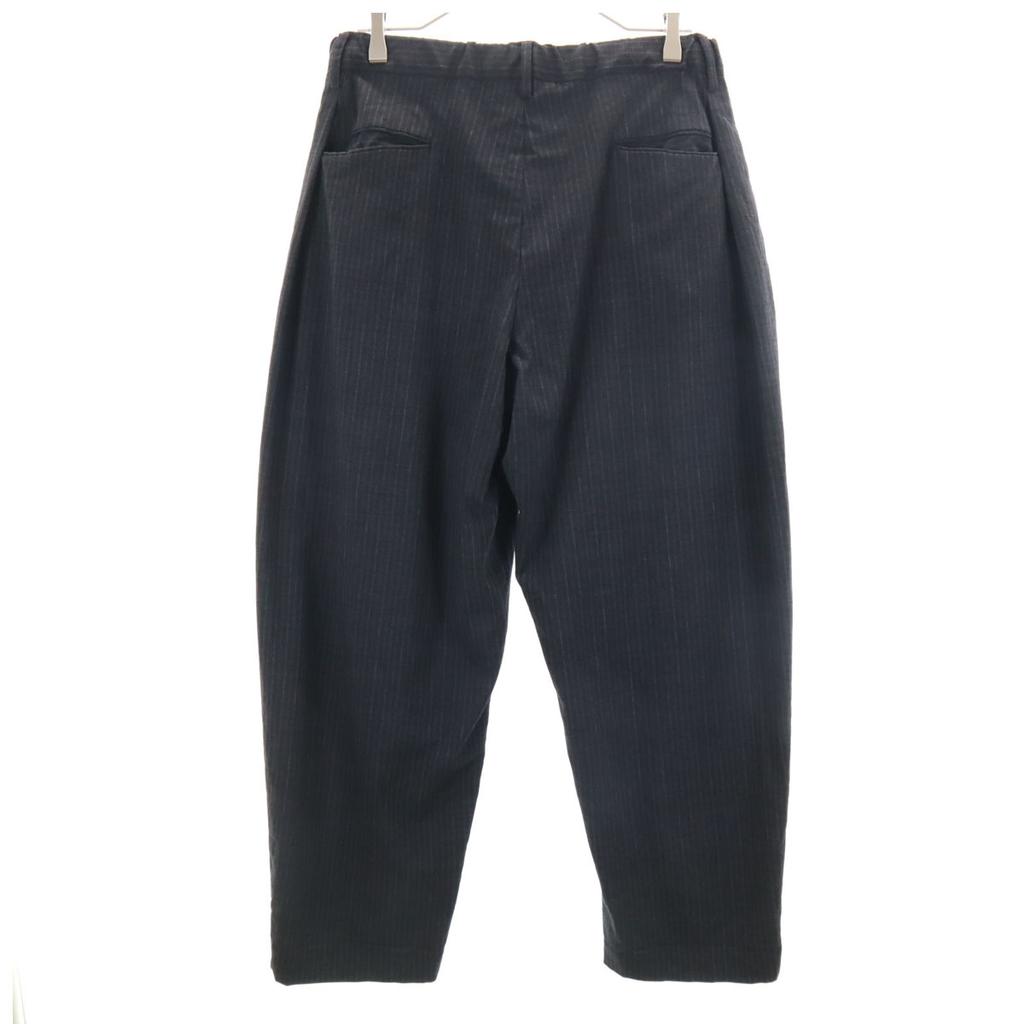 COLINA Made in Japan wool Striped Pattern Easy pants M Gray Men's Used