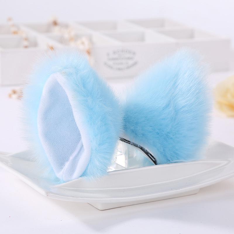 Cat Fox Long Fur Ears Costume Hair Clip Halloween Cosplay Party Orecchiette Uk