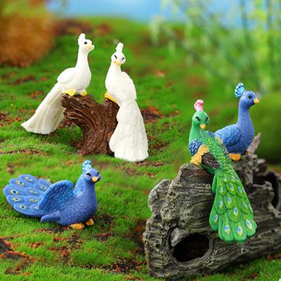 Creative Peacock Figurine Decorative Compact Photo Props