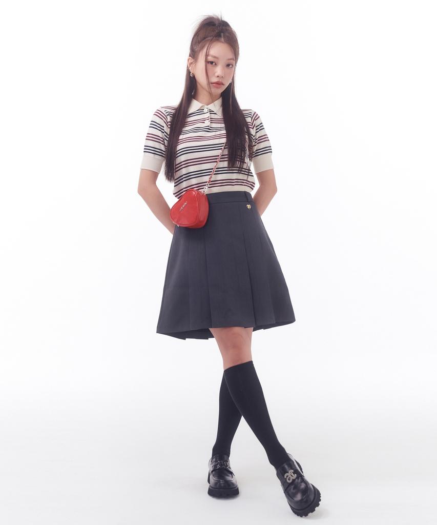 ANOETIC Anc Stripe Collar Knit_2Color