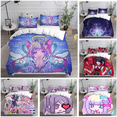 NEEDY GIRL OVERDOSE Juegos de Cama Cubrecama Colcha Funda Nórdica Funda de Almohada Juegos de 2-3 Piezas Decoración de Dormitorio para Niños y Adultos