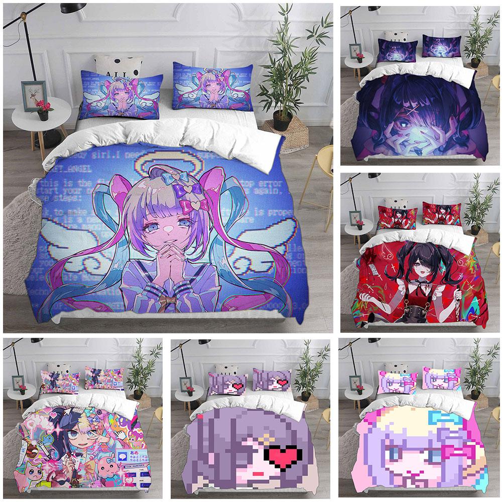 NEEDY GIRL OVERDOSE Bedding Sets Bed Cover Comforter Duvet Cover Pillow Case 2-3 Pieces Sets Kids Adult Bedroom Decor