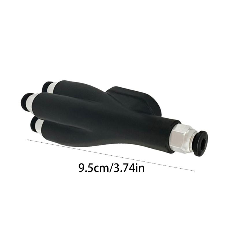 3D Printer Part 4-in-1 PTFE Adapter Pipe Expansion Port Connection 4 Feeding Module For X1C P1S P1P 3D Printer