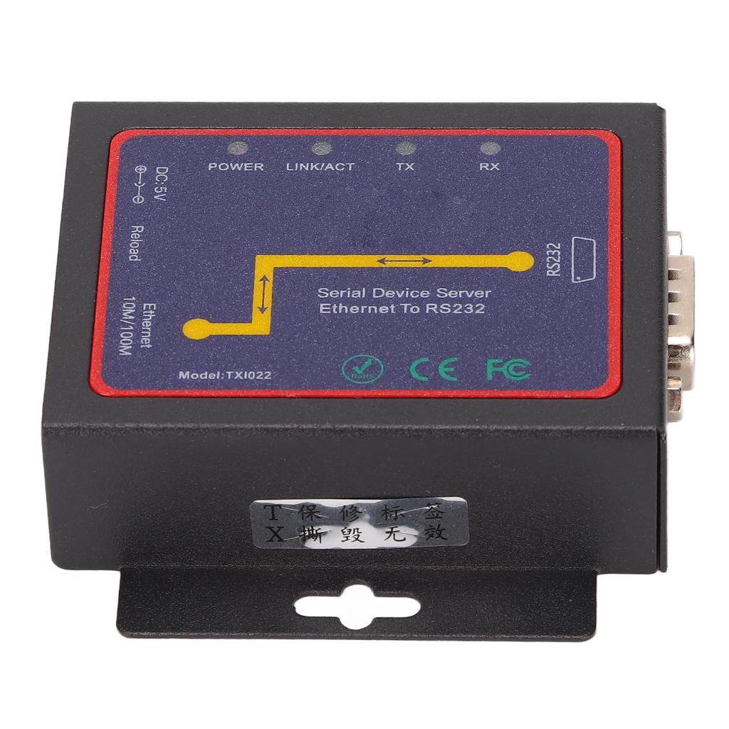RS232 To RJ45 Converter 10100M Data Rate 300bps To 230400bps Minus10 Celsius  To 55 Celsius  with IP210 Chipset