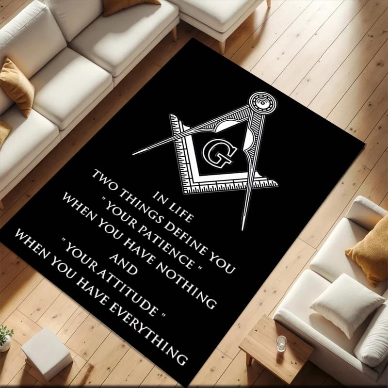 2026 New Style Recognized Freemasonry Carpet Rug for Living Room Bedroom Home Sofa Decoration,Kids play Non-slip Floor Mat