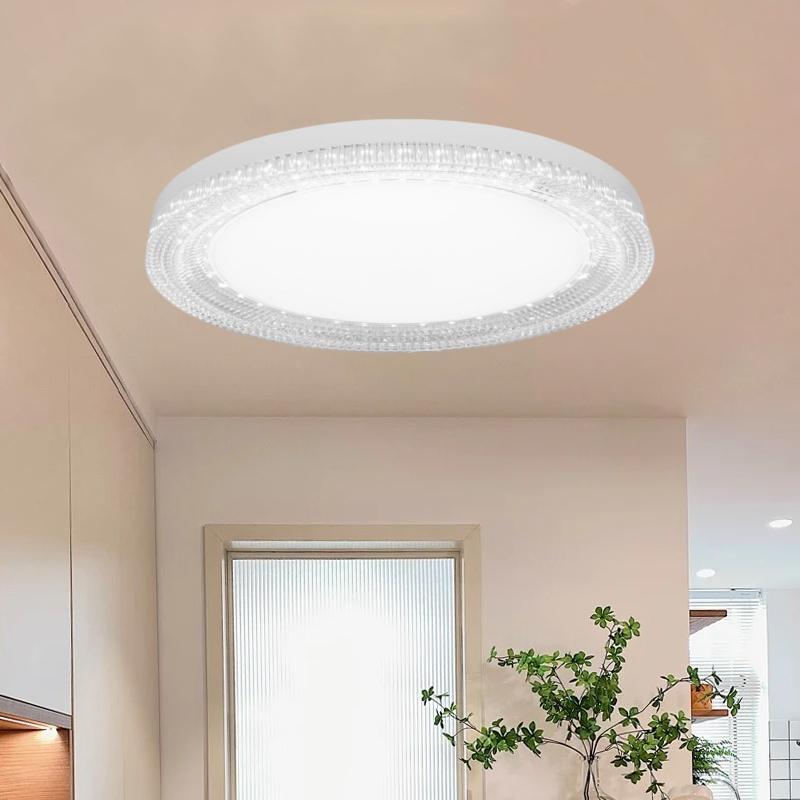 IRALAN Ultra-thin Round Crystal Ceiling Light Neutral White Cool White Warm White Bedroom Kitchen Balcony LED Ceiling Lamp