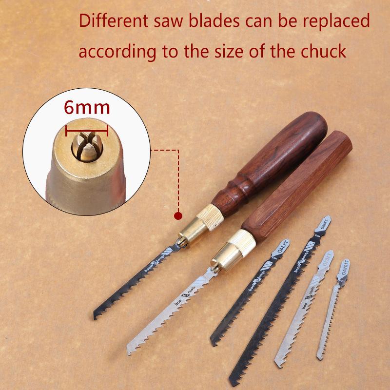 Mini Hand Saw Set High Carbon Steel Coarse And Fine Tooth Saw Blade With Wooden Handle Replaceable Saw Blades For Cutting Wood