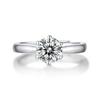 1 Carat Moissanite Ring In 925 Sterling Silver, Durable Forever Brilliant Ring for Women, Affordable Luxury Engagement Wedding Gift