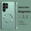 Ultra-Thin Metallic Paint For Magsafe Magnetic Case For Samsung Galaxy S25 Ultra S25 S24 S23 S22 Plus Ultra Borderless Cooling Cover