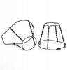 10x WIRE BASKET WITHOUT PLATE SILVER BLACK