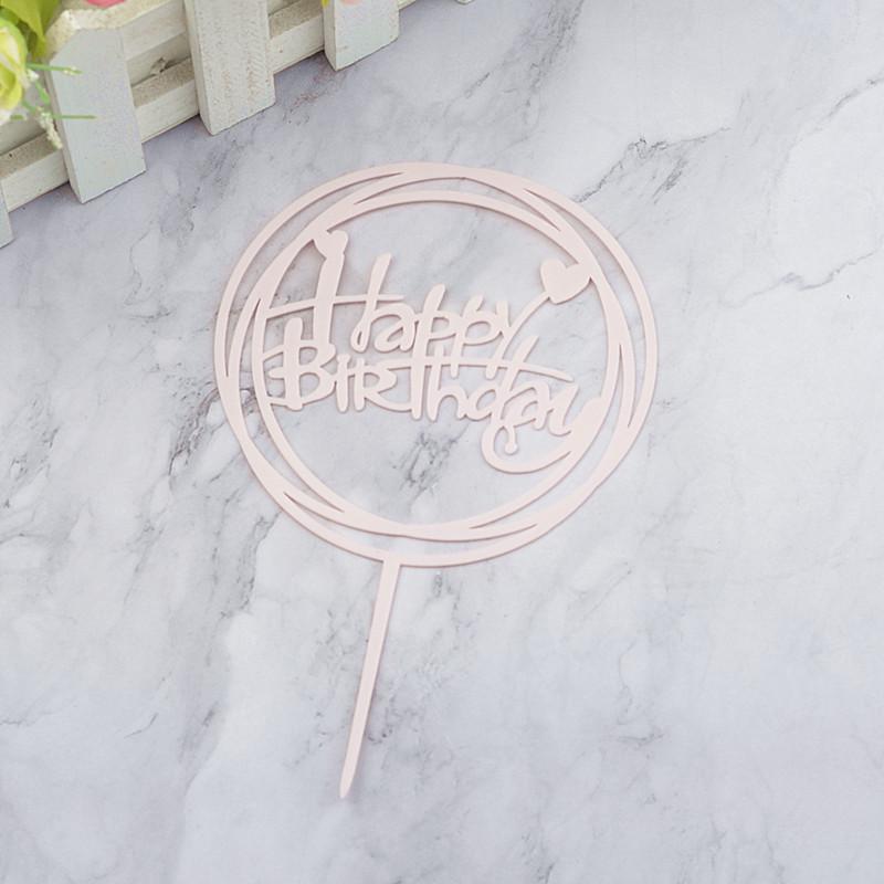 Gold & Black Mirrored Acrylic Cake Topper