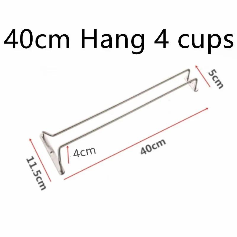 Nový 304 Nerezový Stojan na Víno Držák Sklenic Více Velikostních Variant Stojanový Regál Závěsná Barová Police Kuchyň/Restaurace Sklenice na Víno