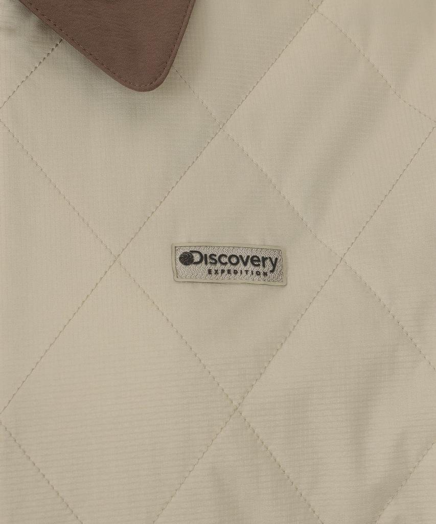 Discovery Expedition Women'S Collared Quilted Padded Jacket (L/Beige)