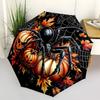 1pc Halloween Spider Automatic Folding Umbrella, Lightweight Retractable Compact Travel Umbrella, 8-Rib Sturdy Frame078