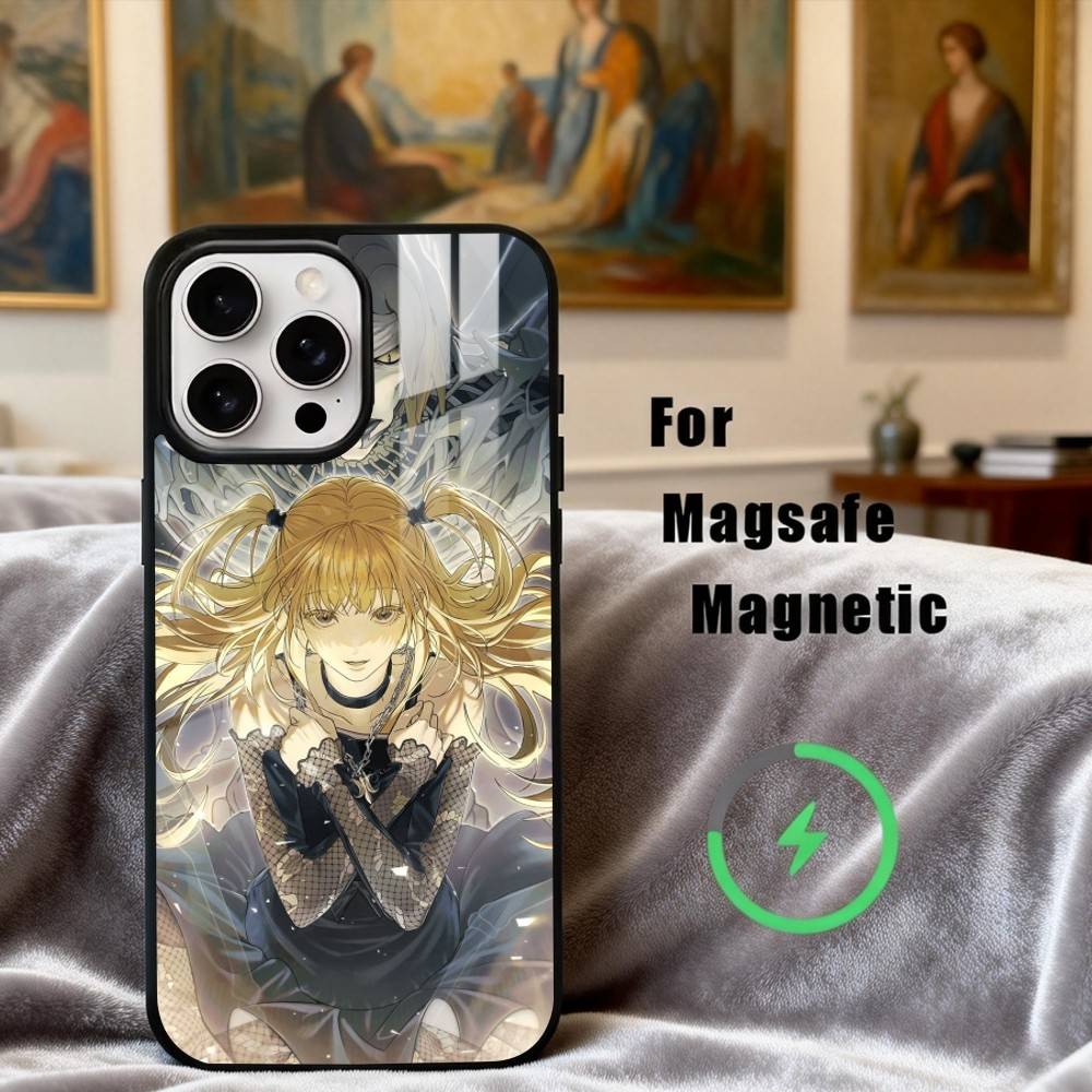 M-Misa D-Death-H N-Note-E Phone Case For iPhone 17,16,15,14,13,12,Plus,Pro,Max for Magsafe Magnetic Wireless Charging