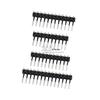 90° Dual Row Pin Header, 2.54MM Pitch, 1x2 to 1x40 Pins