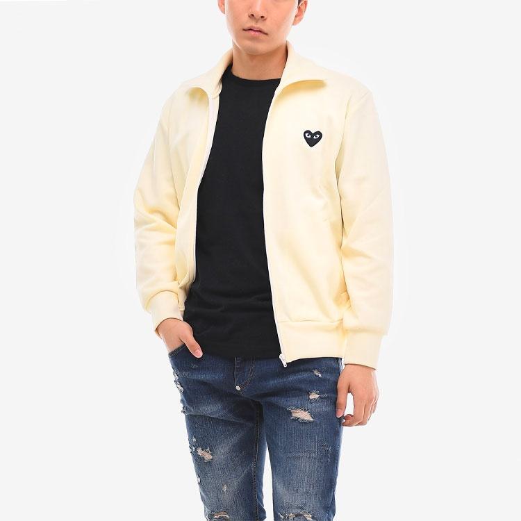 Comme des Garçons PLAY Sudadera con Cremallera y Corazón Negro Grande PLAY de COMME des GARCONS 'Off-White' para Hombre AZ-T256-051-3