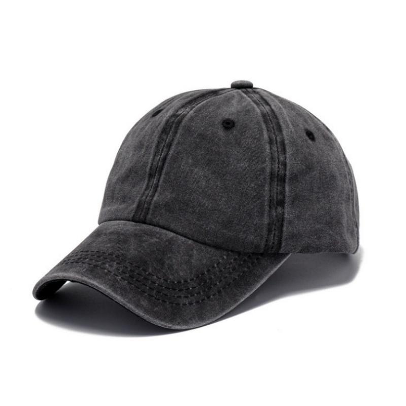 Men Women Washed Distressed Twill Cotton Baseball Cap Vintage Adjustable Dad Hat Fashionable Baseball Cap