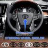 65mm 67mm Car Steering Wheel Badge Emblem Cover Logo Sticker for Toyota Cruiser Hilux Prius C-HR Auris Avensis Reiz RAV4 Yaris